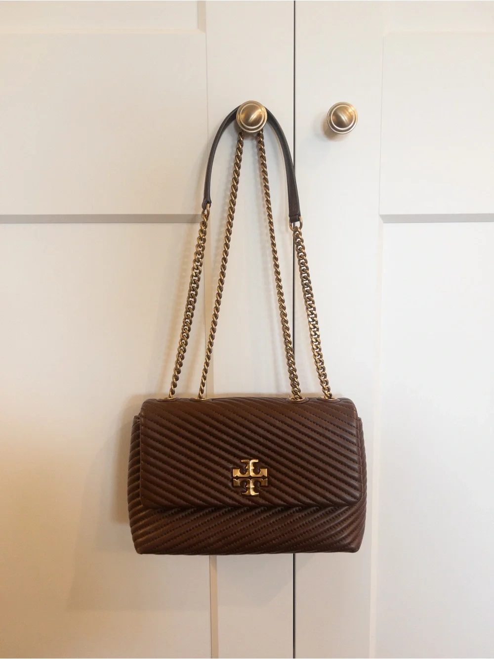Tory Burch Kira Moto Quilt Convertible Shoulder/Crossbody Bag